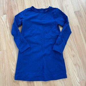 Primary Kids Royal Blue Long Sleeve Dress, Sz 6-7
